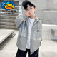 G.duck children's clothing boys summer sun protection clothing jacket 2024 new medium and large children summer boys thin breathable sun protection clothing gray 150 cm