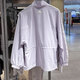 Adidas chaqueta femenina ropa deportiva de verano para collar tope casual de collar de cuello top ji9767 claro púrpura l l