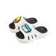 B.Duck Little Yellow Duck Summer New Children's Croc Shoes Boys Girls Home Baby Slippers Baotou White Black Size 28 Foot Length 16.0-16.7cm