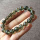 Chinois rouge naturel vert tourmaline bracelet bracelet cheveux cristal bracelet brésilien et femmes