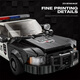 Léle-Happy compatible avec les blocs de construction LEGO Nouveau style Zhen Brick Huit grid Police de police Assemblée de course Racing Model Car Lele Children's High Lambo SVJ 687