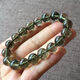 Chinois rouge naturel vert tourmaline bracelet bracelet cheveux cristal bracelet brésilien et femmes