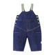 Mini Balabala Boys and Girls Pants Autumn New Baby Couts Lindos Lindos Jeans Baby Denim Blue oscuro 88301 90