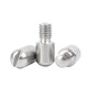 Guwanji 304 acero inoxidable GB 831 Rosca externa de una sola paleta Cilíndrica Paso sin cabeza Tornillo Piñón Pin de eje M2-M12 Cabeza redonda M6X8 (M5X6) [5 piezas]