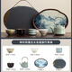 Ahri's Love Travel Tea Set Complete Set Souvenirs Business Gifts Husband Father Birthday Gift Men's Dad Teacher Five Famous Kilns One Pot Four Cups Travel Bag with Tea Tray Housewarming Gift Practical High-end Retirement and Veterans Souvenirs