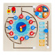 Legend Age Kindergarten Montessori Aides d'enseignement Aids en bois Alphanumeric Matching Maze Game Board's Toys's Toys 345 ans