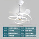 XMSJ Nordic Fan Light 2024 Neues stillen Hauptschlafzimmer-Restaurant Deckenleuchter Licht Haushalt integrierte Kronleuchter modern