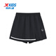 XTEP (XTEP) children's wear-resistant high-elastic skin-skin-printed trousers and skirts for children genuine black 150
