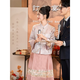 Yingwen Mantingfang Liunian New Chinese Wedding Clothing Vestido de uso de caballos Juego de verano 2025 Nuevo vestido de compromiso Top Xi Liunian Top + falda [conjunto de dos piezas] [Alta calidad] L Recomendado 120-130Jin [Jin iguala 0.5 kg]