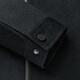 Qipai wool-containing lapel jacket men's autumn and winter thickened fashionable casual woolen jacket