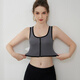 Langsha les underwear for women with big breasts, small breasts, handsome t students' sports shock-proof chest vest white XL