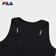 FILA 斐乐官方女子针织背心2025夏新款时尚休闲简约修身无袖上衣 正黑色-BK XS 155/76A/XS