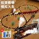 Chuangjingyi eligió los juguetes de tren con túnel de pista Control eléctrico de control eléctrico para niños Juguetes de tren de tren de vapor retro Tipo de transmisión de transmisión Cross -sweam [92.5216cm] con 5 control remoto + eléctrico - Modo dual - Caja de regalo [recargable