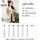 Woodpecker high-end windbreaker jacket for women 2024 spring and autumn new fashion Korean style mid-length slim slim temperament versatile top Khaki M 90Jin Jin is equal to within 0.5 kg