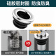 
XMSJ kitchen wash basin drain pipe accessories thickened stainless steel double-drink dishwasher drain pipe set 11304 double-drink drain pipe-80CM+ overflow