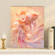 
Rose koi pearl painting DIY hand-painted hand-painted painting coloring digital oil painting coloring fill beautiful decorative painting R12392 pearl + glue 5065 oil painting set + fine frame four colors