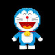 BALODY Doraemon building blocks tiny particles Dingdang cat Big bear Shizuka children assembled boy and girl June 1st gift 16230 Doraemon 1047pcs-Send white round