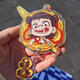 Nezha 2 periphere Figur Puppe ao Bing ao Guang Keychain Acrylheizung Kinderspielzeug Jungen Geburtstagsgeschenk Nezha Keychin mit Anhänger [5 zufällige Modelle] Keine Wiederholung Nezha 2 Filme derselben Peripherie