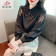 黛芙熙刺绣棉衬衫女2025年秋装新款时尚绣花白色衬衣宽松百搭长袖上衣 CY9227 白色 S 【建议75-95斤】