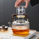 Mesni steaming integrated teapot glass tea brewing teapot steaming teapot lifting beam teapot Kung Fu tea set