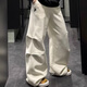Adidas (adidas) Pantalon de survêtement féminin 2025 Été nouveau pantalon décontracté tricoté à la mode lâche confortable pantalon à jambes droits pantalon droit jw9721 ivoire blanc