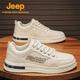 
JEEP SPIRIT 1941 men's shoes 2025 summer new breathable and odor-proof canvas shoes lightweight and versatile men's thick-soled casual sports trendy shoes CF9906 khaki [upgraded version]/high-end resistant 41