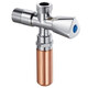 U -Boot (U -Boot) Submarin wasserdichtes Hammerventil dreieckiges Ventil ohne elektrische Wasserhammerausscheidungsvorrichtung Haushalt Wasserschalter Absorptionsabsorber wasserdichtem Hammer langsamer Öffnen F701C Große Durchflussrate - Wärmeverbindung