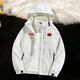 Anta Kids Drei-Sode-Jacke mit drei von drei in einsem und Frauen gleicher Stil Abnehmbarer Sportjacke verdickter chinesischer chinesischer Off-White 681 (Model) Style Plüsch M 90-110
