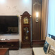 Honghe solid wood floor-standing clock mechanical clock mechanical winding movement European vertical clock large seat clock retro clock 9922 red German Hemler imported movement