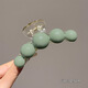 Tang Funi Summer Green Pearl Clip Women's Half-tied Hair Clip on the Back of the Head Short Hair Hair Clip Small Hair Volume High-end Shark Clip Small Clamp