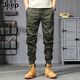 Jeep Spirit Jeep Pantalon décontracté pour les hommes en hiver plus en velours épaissi des remorqueurs lâches sport neuf parties Longueur de travail 679 Green militaire plus velours 28