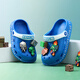 Chaussures de trou pour enfants Boy Slippers Children's Summer New Style Baby Baby Baby Might Keads et Grands Children's Anti-Slip Soft Sod Child Parent-Child Sandales Bleu foncé [Minecraft] 37