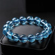 Yang's Liuxi natural aquamarine bracelet for men and women, aquamarine raw ore high-end bracelet, genuine fidelity crystal, selected grade ice aquamarine-6mm