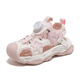 ABC Kids Summer Girls Atmungsfreie Bag-Toe Sandalen weicher Sohle vielseitiger Prinzessin Schuhe Sport Strandschuhe Reis/Pink 28