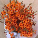 Australian wintersweet flowers bouquet living room decorations Yunnan base straight hair water-raised flower arrangements fresh cut flower ornaments New Year's Eve flowers two bouquets of red wintersweet flowers vase not included
