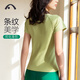 Aixiabu Yoga Suit Women's Spring and Summer Fitness Suit Professional High-end Fashion Slimming Pilates Sports Suit Quick-drying Short Sleeve Bud Green +X24036NSLK Rainforest Green XL
