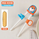 Jingqi (Joyncleon) Capante de entrenamiento infantil Aprendizaje asistido para niños con palillos para niños de 2 años de edad, Chopsticks antideslizantes [caja de almacenamiento gratuita] naranja y azul [rebote automático]