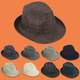 Woodpecker (TUCANO) spring and summer sun protection thin top hat for men, middle-aged grandfather, elderly jazz hat, elderly gentleman hat, spring and autumn dad hat, Hong Kong and Macao hemp dark gray 57CM