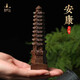 Putuo Mountain wooden Wenchang Tower nine-story tower ornaments landed on the office desk academic success Wenchang Tower ornaments