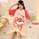 Pure Cotton Women's Nighthawn Sommer kurzärmelig losen süßen Cartoon 2025 Neues Sommer-Pyjama und Damen Heimkleidung TN719# M Empfohlenes Gewicht 80-100 Jin [Jin gleich 0,5 kg]
