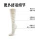 Hotwind spring and autumn new style women's ultra-thin calf socks ballet calf pile socks over the knee stockings 04 white 1 pair one size