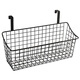 
Benbenge kitchen cabinet door hanging basket kitchen cabinet inner seasoning storage basket bed bathroom storage rack dormitory bedside bed without hole punching 7027A# small black 1