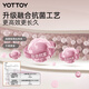 Yottoy Antibakterielle Yogamatte Fitnessmatte Home Professionelle Anti-Schlupf-Stoßdämpfungsabsorption Isolierung Weibliche Tanzmattenmilch Sand Weiß 6mm