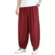 Pantalones de algodón y lino al estilo chino aclosmil Men Bloomers de rábano Bloomers japoneses