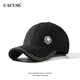 CACUSS Hat Women's Autumn and Winter Baseball Cap Fashion Small Fragrance Face Showing Small Peaked Hat Women Black