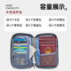 迪秀留学旅行多功能随身便携出国旅游收纳防盗刷卡包登机证件包护照包 大号-黑色防盗刷证件包