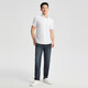 JEUNTER CHETRIVED-MANDED MEN'S DP CHIRTE IRER FIR-FREE COTTON Lacele Fabric Confortable et facile à prendre en charge 2025 MALLAGE MELLE SAME STYLE BLEACHED PLAIN YSDP110827BBA 42 (180 / 100A)