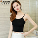 
Woodpecker Modal small suspender vest for women short slim summer versatile Korean top with base and tight suspender shirt 1049 white small flower lace splicing and breast wrapping, average size (90Jin[Jin is equal to 0.5 kg]-120Jin[Jin is equal to 0.5 kg])