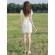 Radesh White Cheongsam 2025 Nouveau jeune tempérament modifié et fille fraîche Small Broidered Short Model 838 M