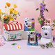 Fuji instax mini12 one-time imaging instant camera (mini11 instant camera upgraded version) Iris purple official version including imaging flower room accessory box